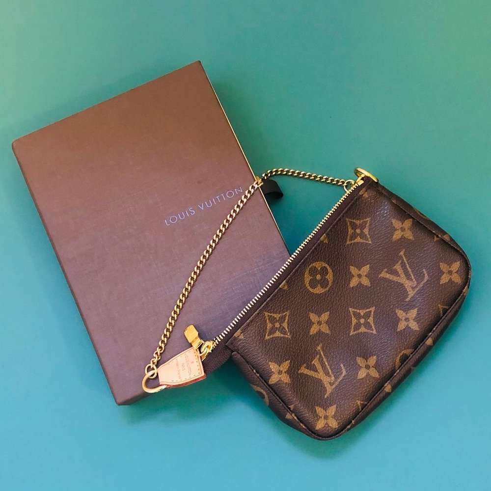 Louis Vuitton Monogram Mini Pochette w/box